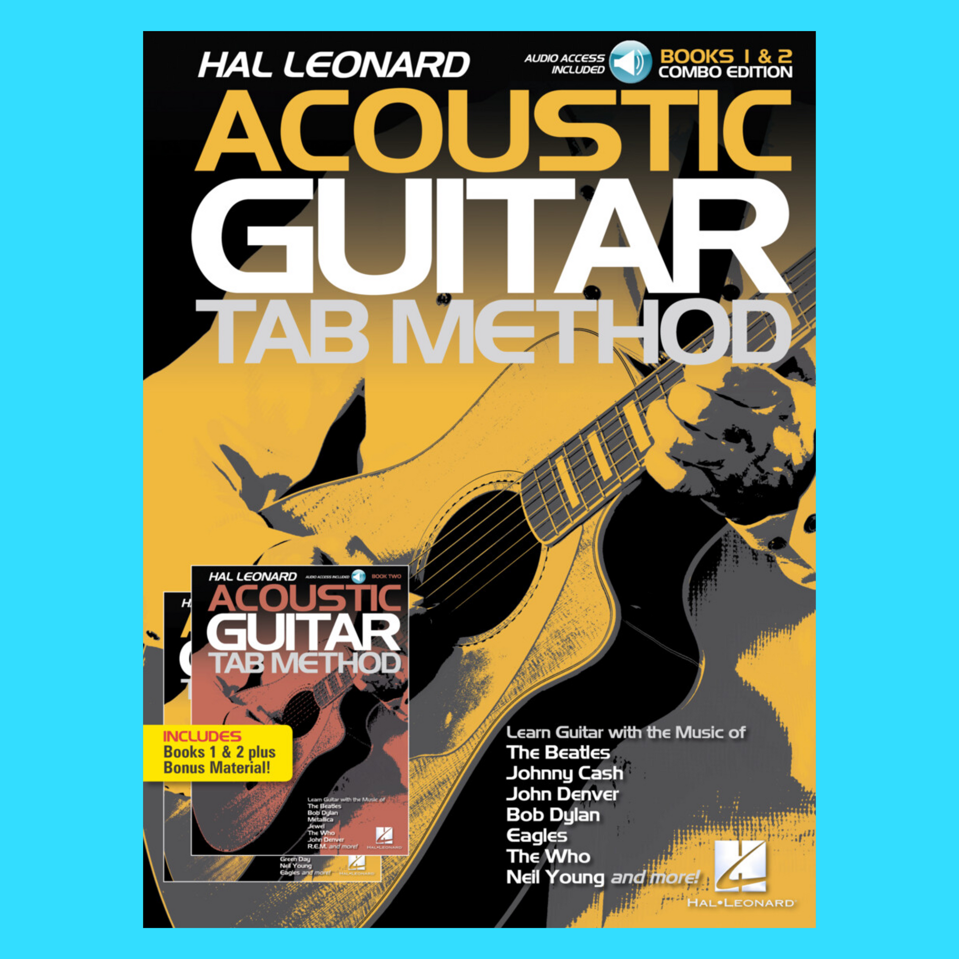 Hal Leonard Acoustic Guitar Tab Method - Book 1 & 2 Combo Edition (Books/Ola)