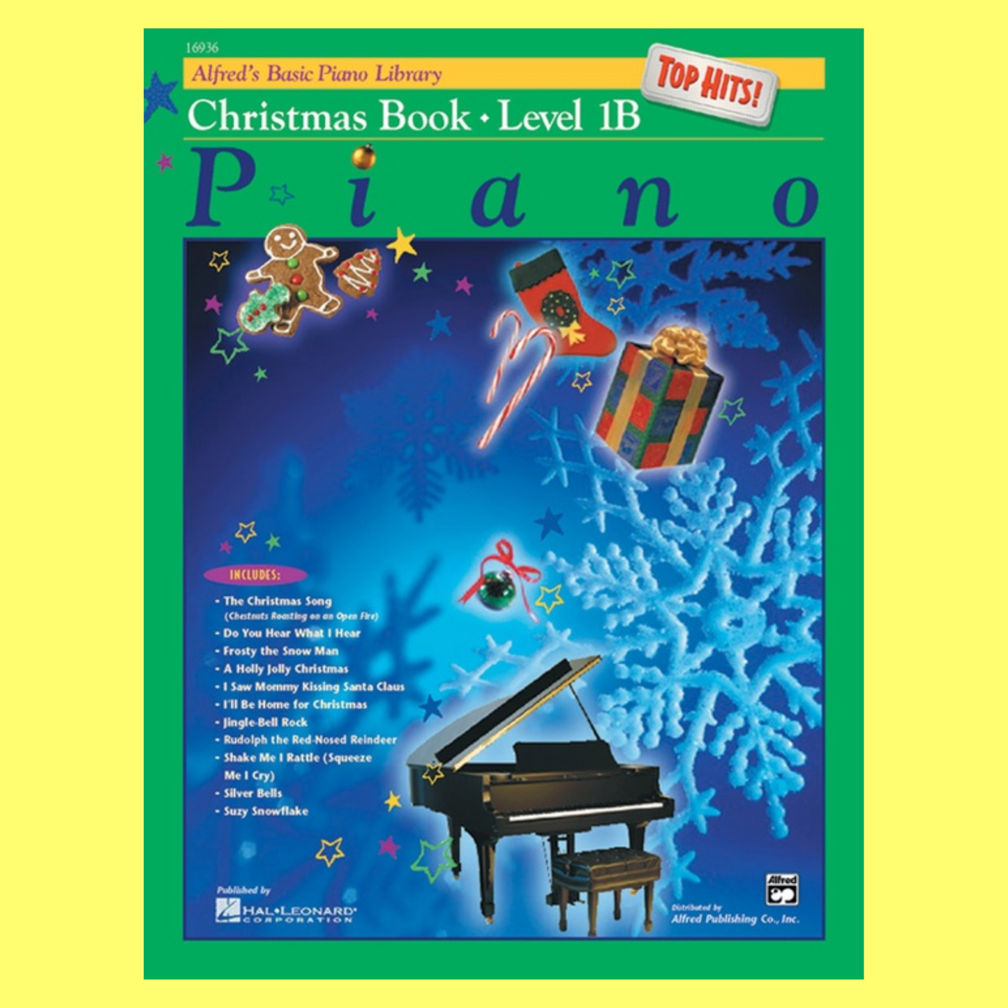 Alfred's Basic Piano Library Top Hits Christmas Level 1B