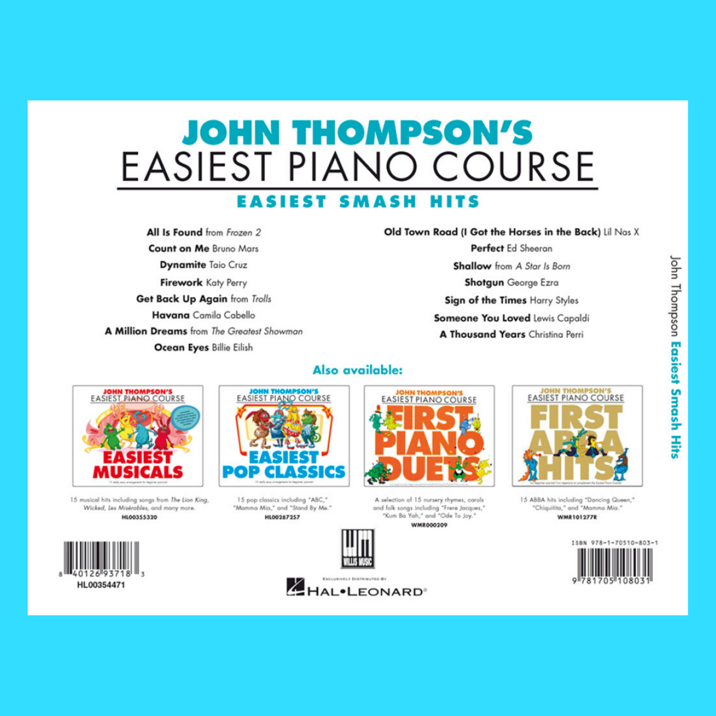 John Thompson's Easiest Piano Course - Easiest Smash Hits Book