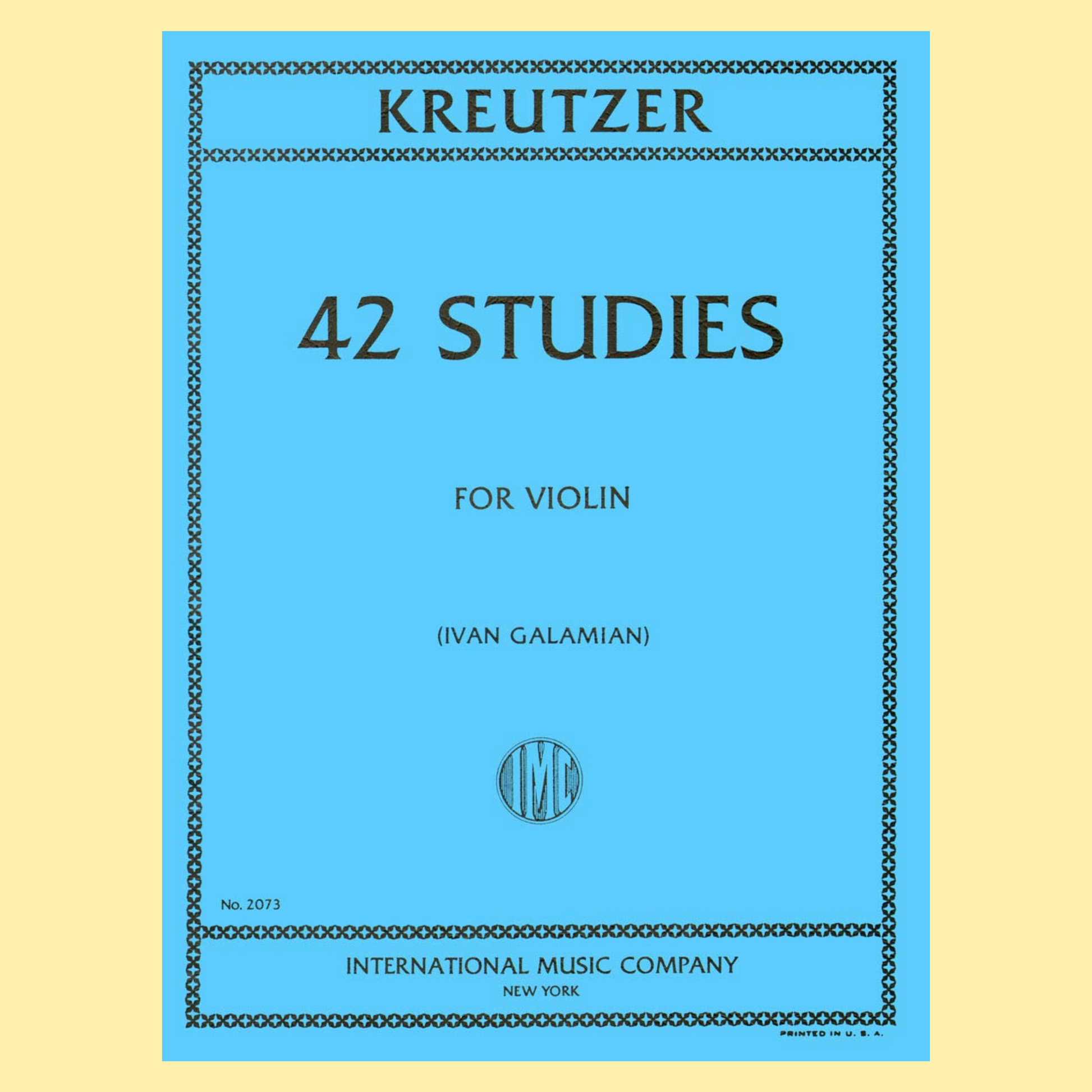 Rodolphe Kreutzer - 42 Violin Studies Book