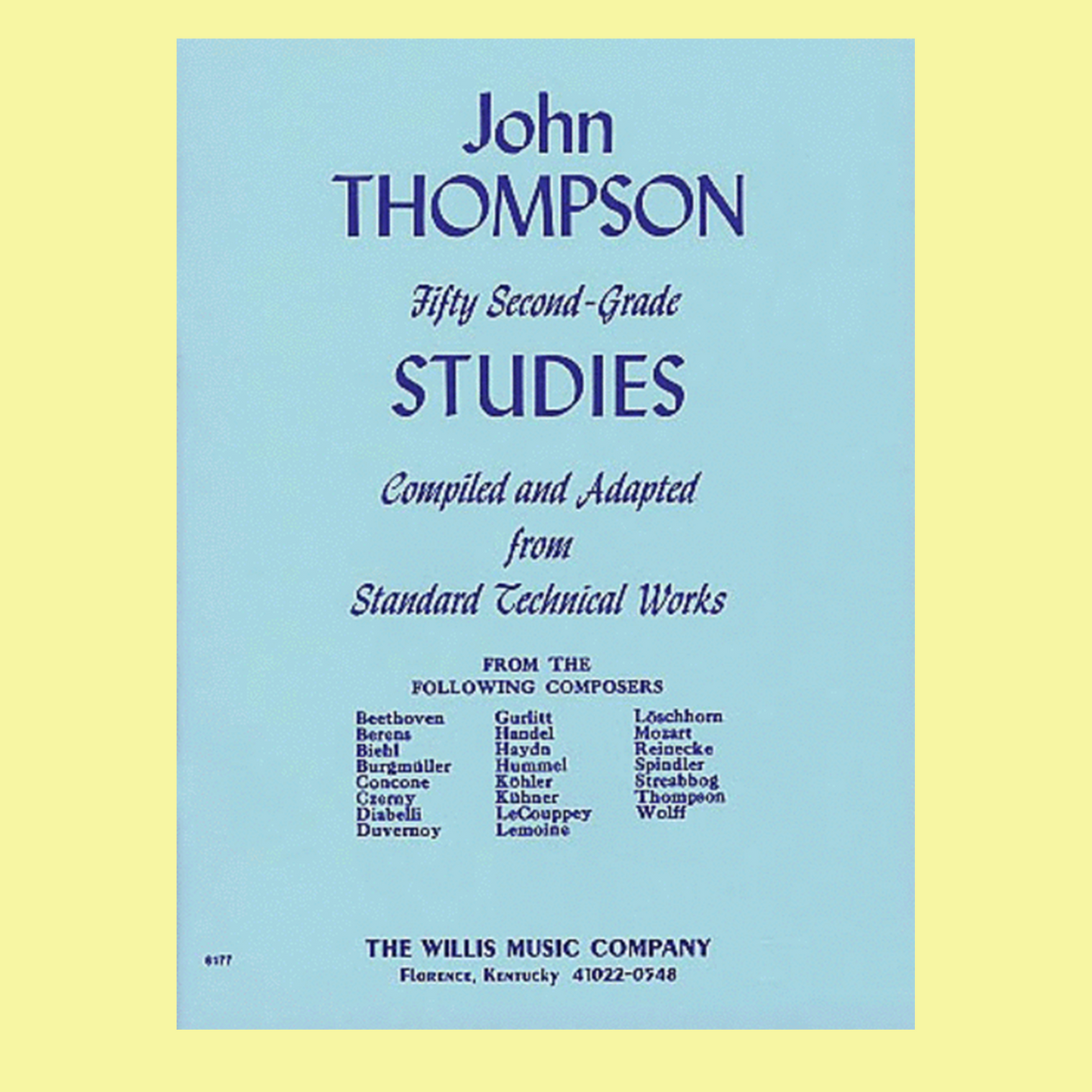 John Thompson - Fifty Second Grade Studies For Piano Book