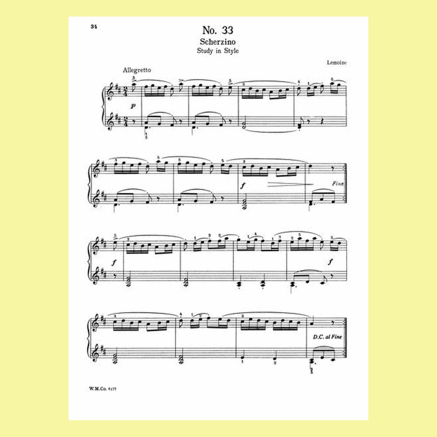 John Thompson - Fifty Second Grade Studies For Piano Book