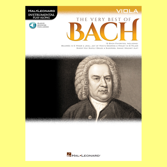 The Very Best Of Bach For Viola - Play Along Book/Ola