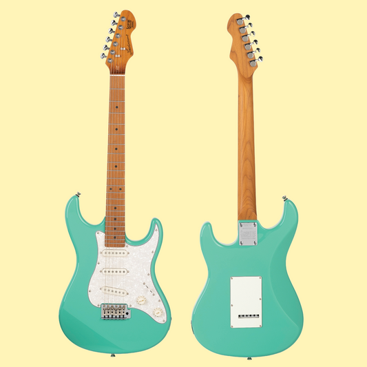 Sceptre Ventana Standard - Double Cutaway Sea Foam Green with Maple Board