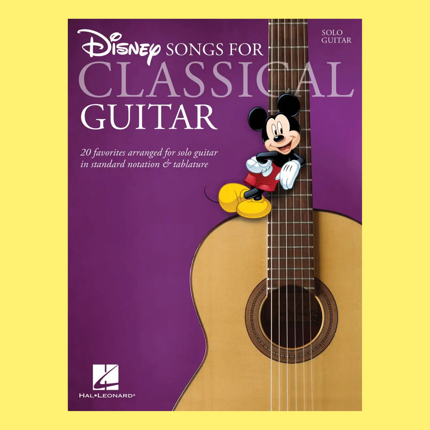 Disney Songs For Classical Guitar Book