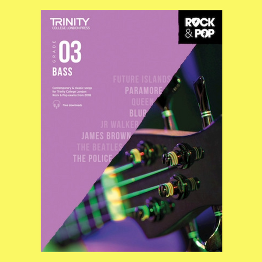 Trinity Rock & Pop - Bass Grade 3 Book (2018)