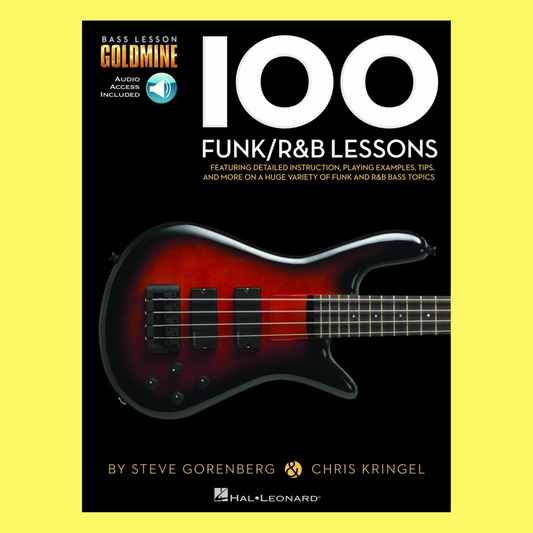 Goldmine Series - 100 Funk and R&B Lessons Bass Guitar Book/Ola