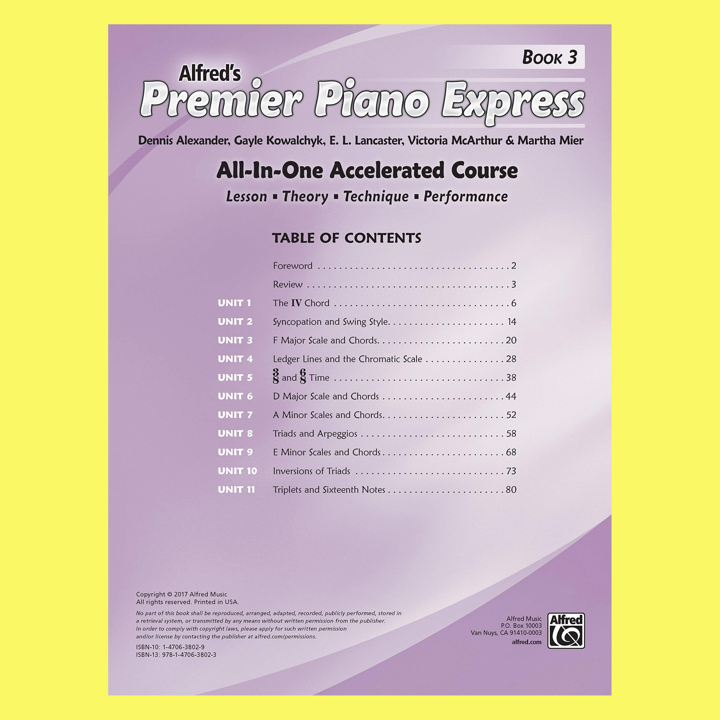 Alfred's Premier Piano Express Book 3 (Book/Olm)