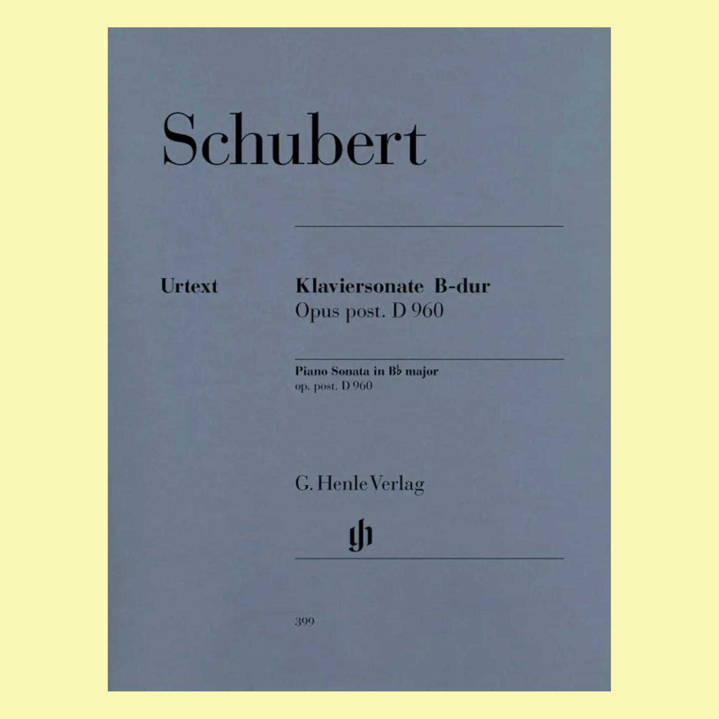 Schubert: Piano Sonata B flat major D 960 Book