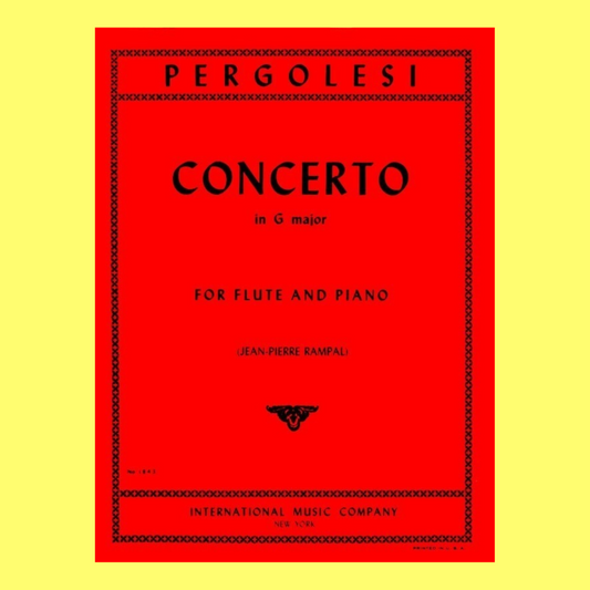 Pergolesi - Concerto G Major Flute with Piano Accompaniment