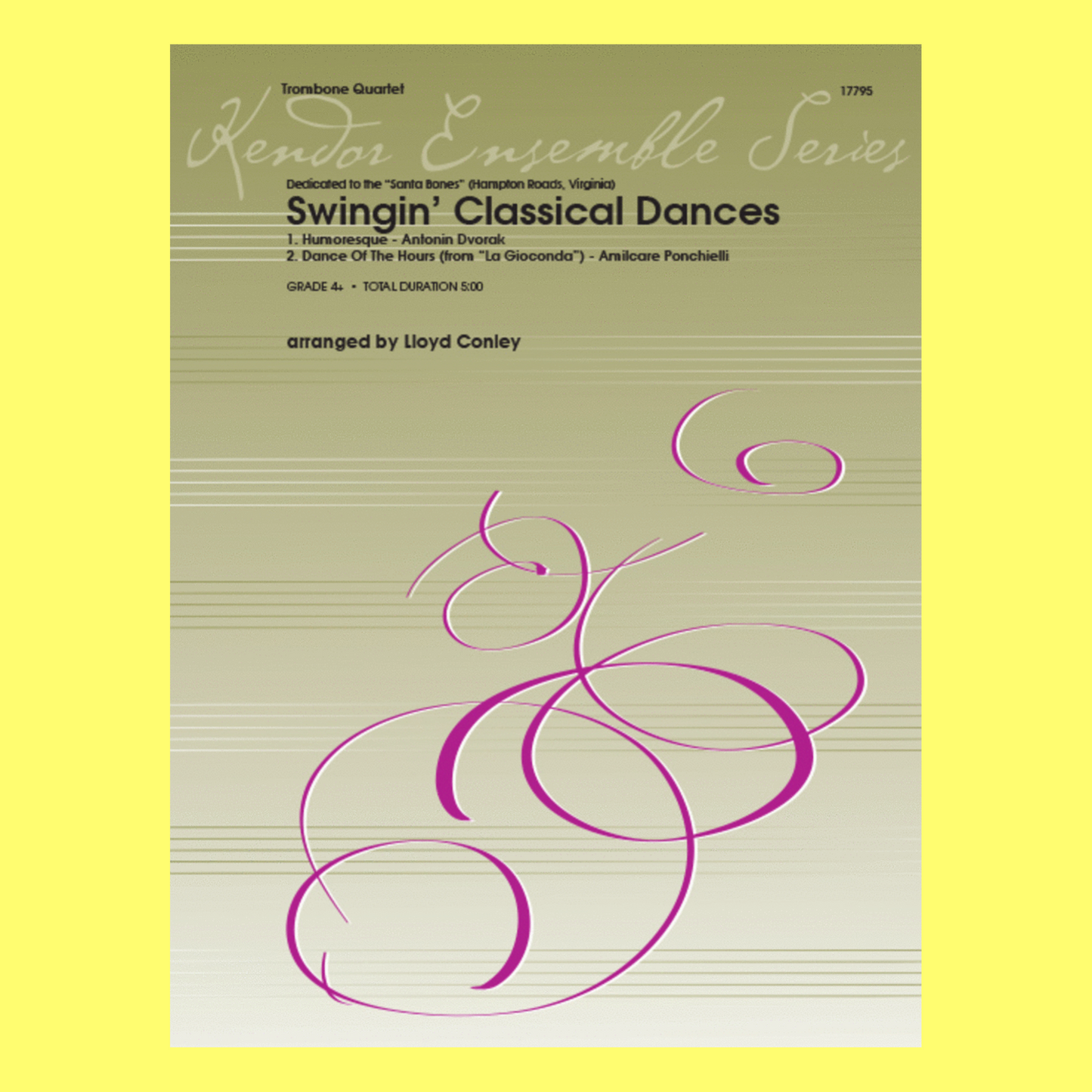 Swingin Classical Dances Trombone Quartet Score/Parts