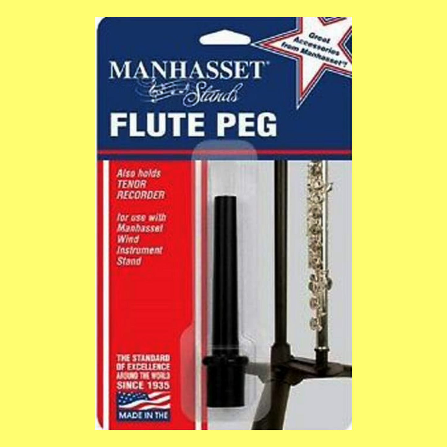 Manhasset Flute Peg for the Wind Instrument Stand Adapter