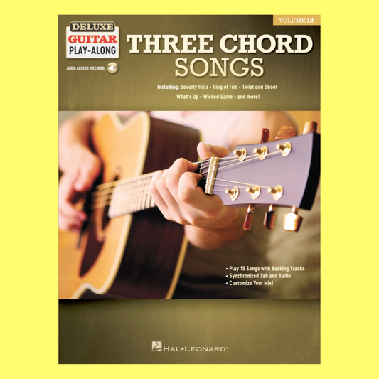 Three Chord Songs Deluxe Guitar Play Along Volume 12 Book/Ola