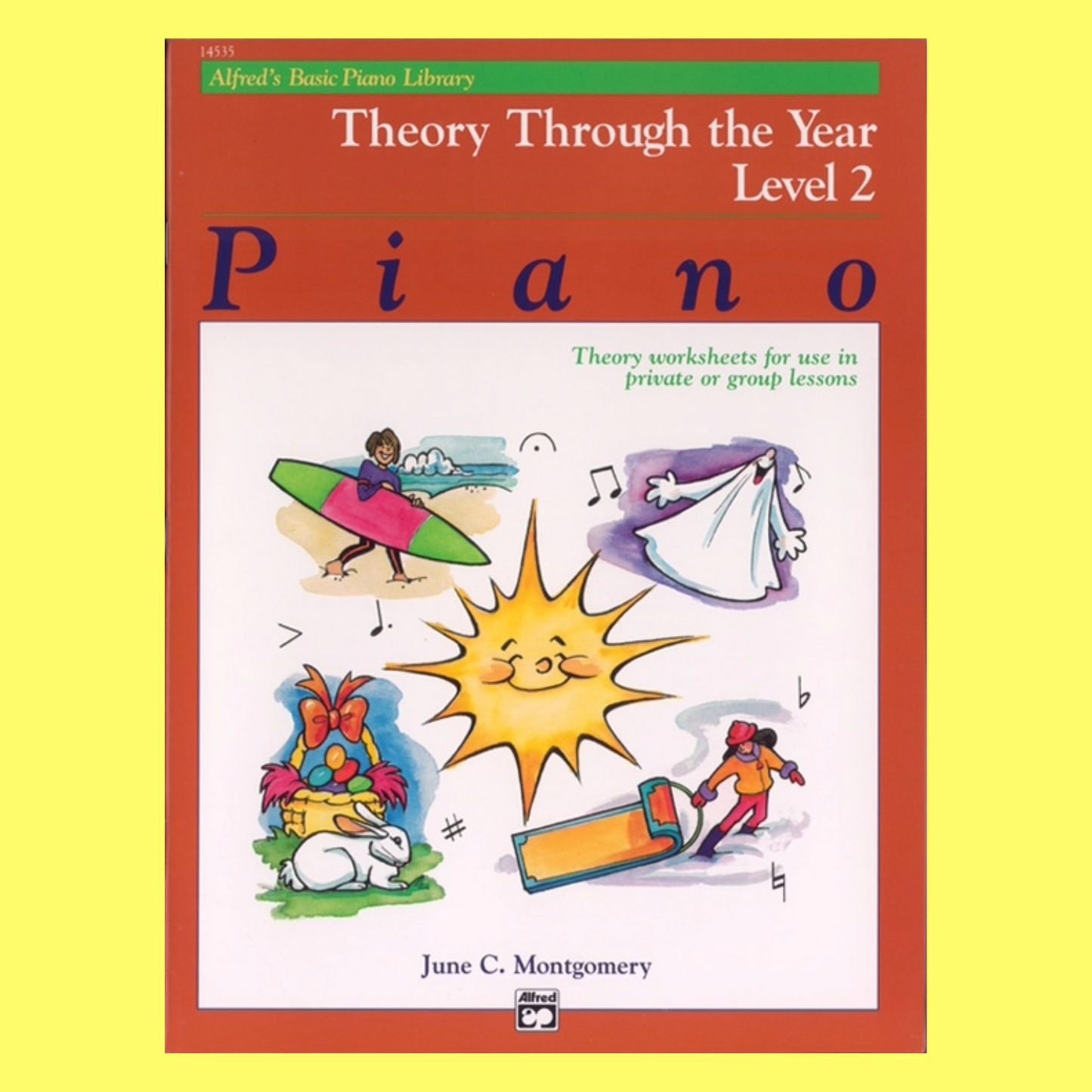 Alfred's Basic Piano Library - Theory Through The Year Level 2 Book