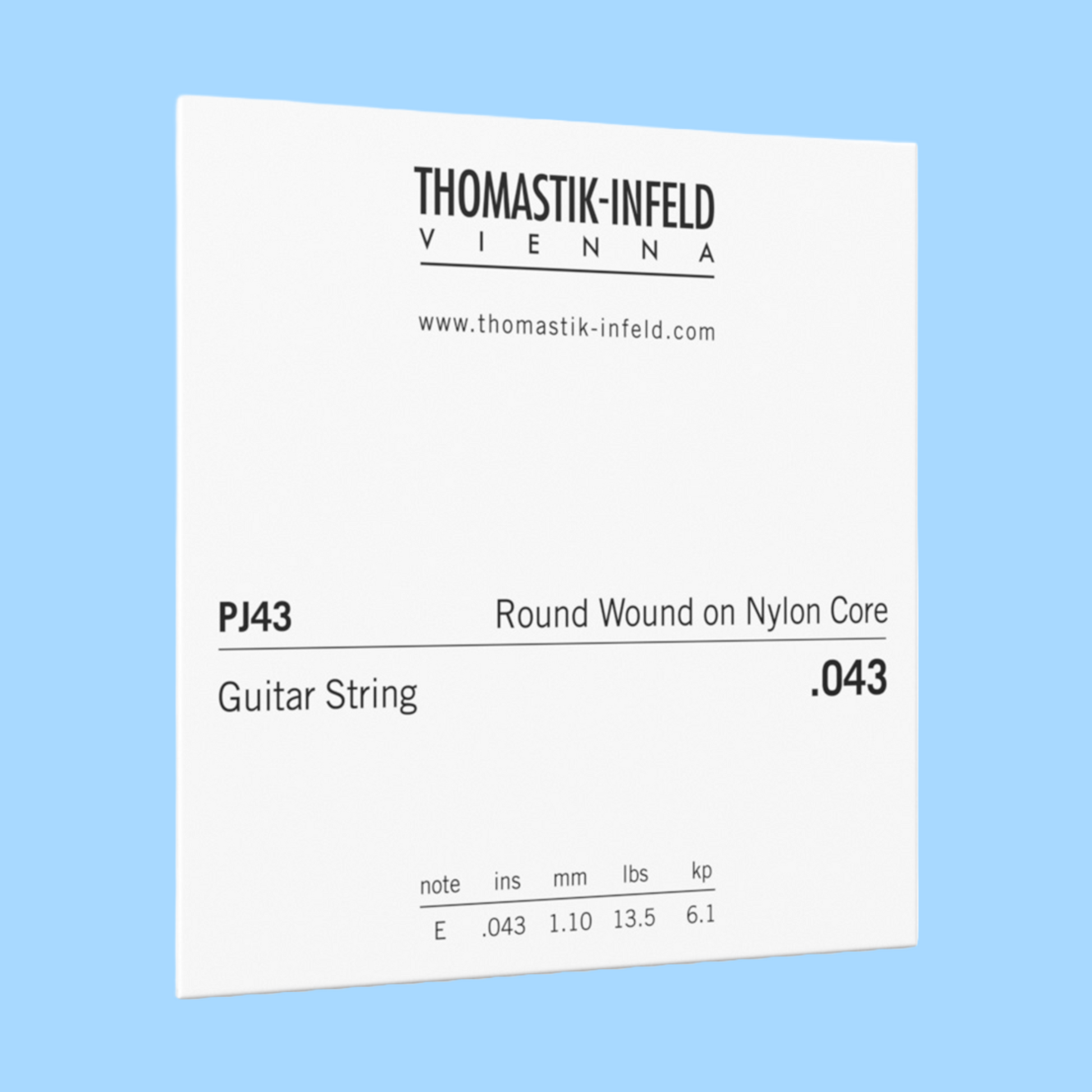 Thomastik PJ43 John Pearse Folk Acoustic Guitar Single String - Gauge 0.043