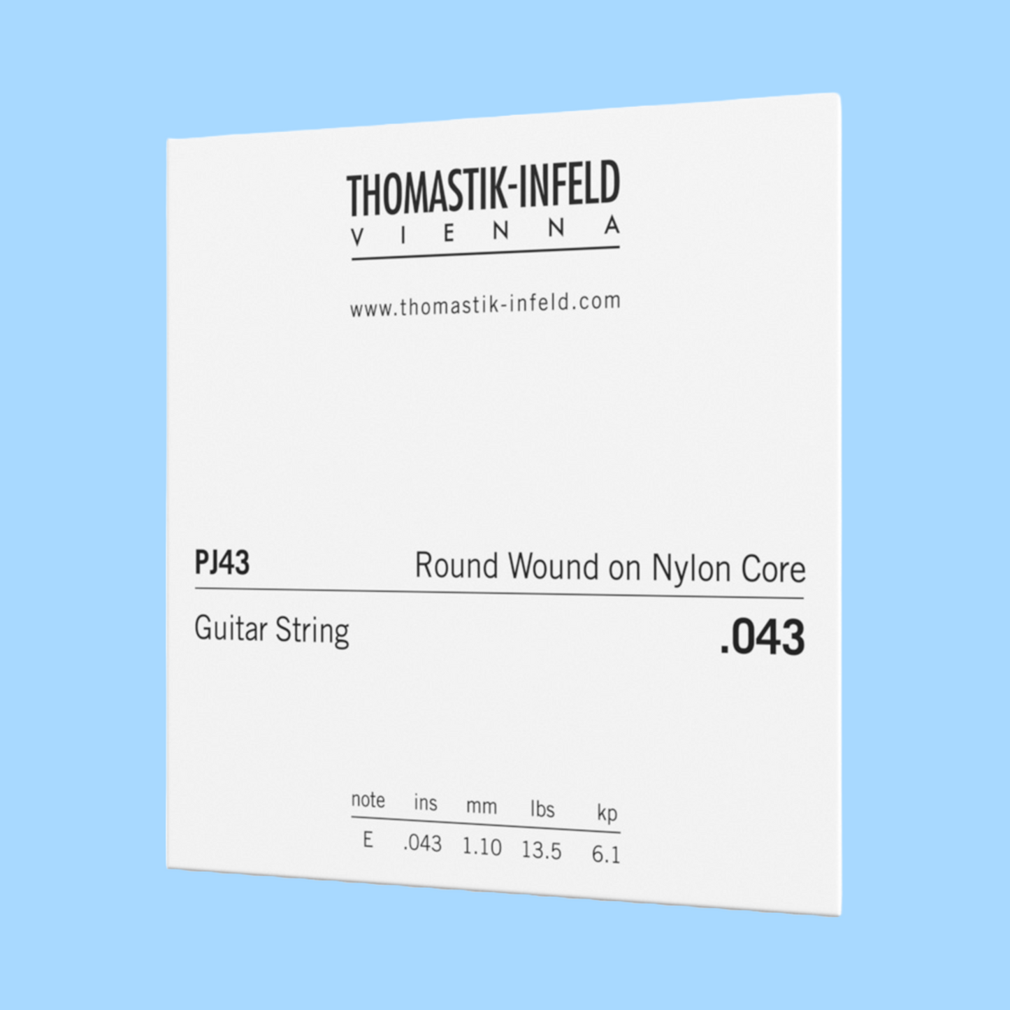 Thomastik PJ43 John Pearse Folk Acoustic Guitar Single String - Gauge 0.043