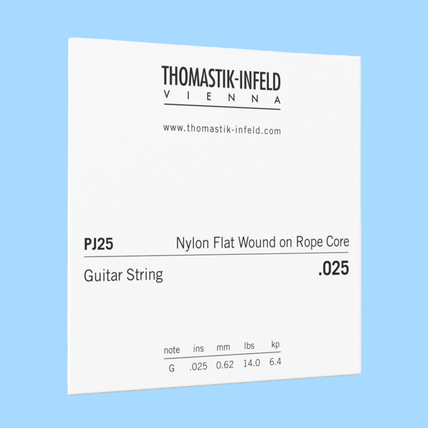 Thomastik PJ25 John Pearse Folk Acoustic Guitar Single String Gauge - 0.025