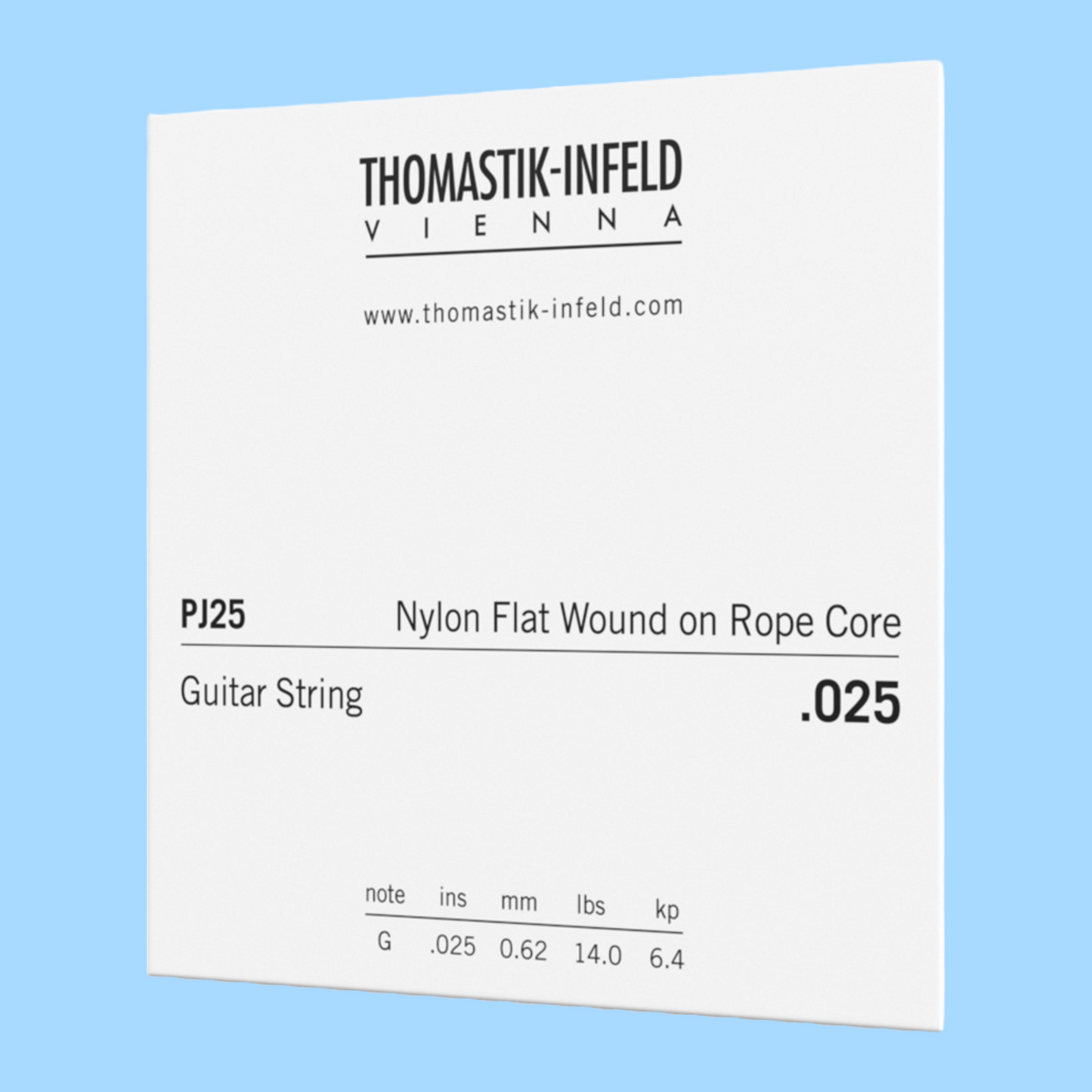 Thomastik PJ25 John Pearse Folk Acoustic Guitar Single String Gauge - 0.025