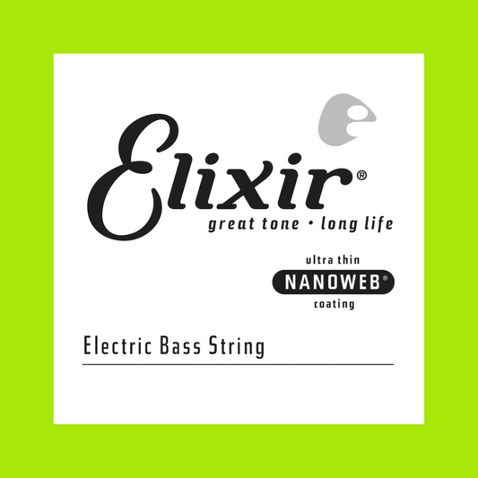 Elixir 15406 Nanoweb Single Bass String - Gauge 0.105 Extra Long