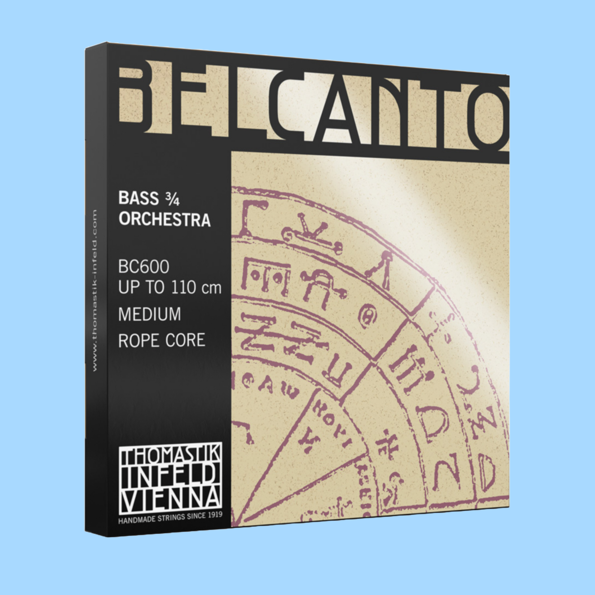 Thomastik BC600 Belcanto Double Bass 3/4 Orchestra String Set