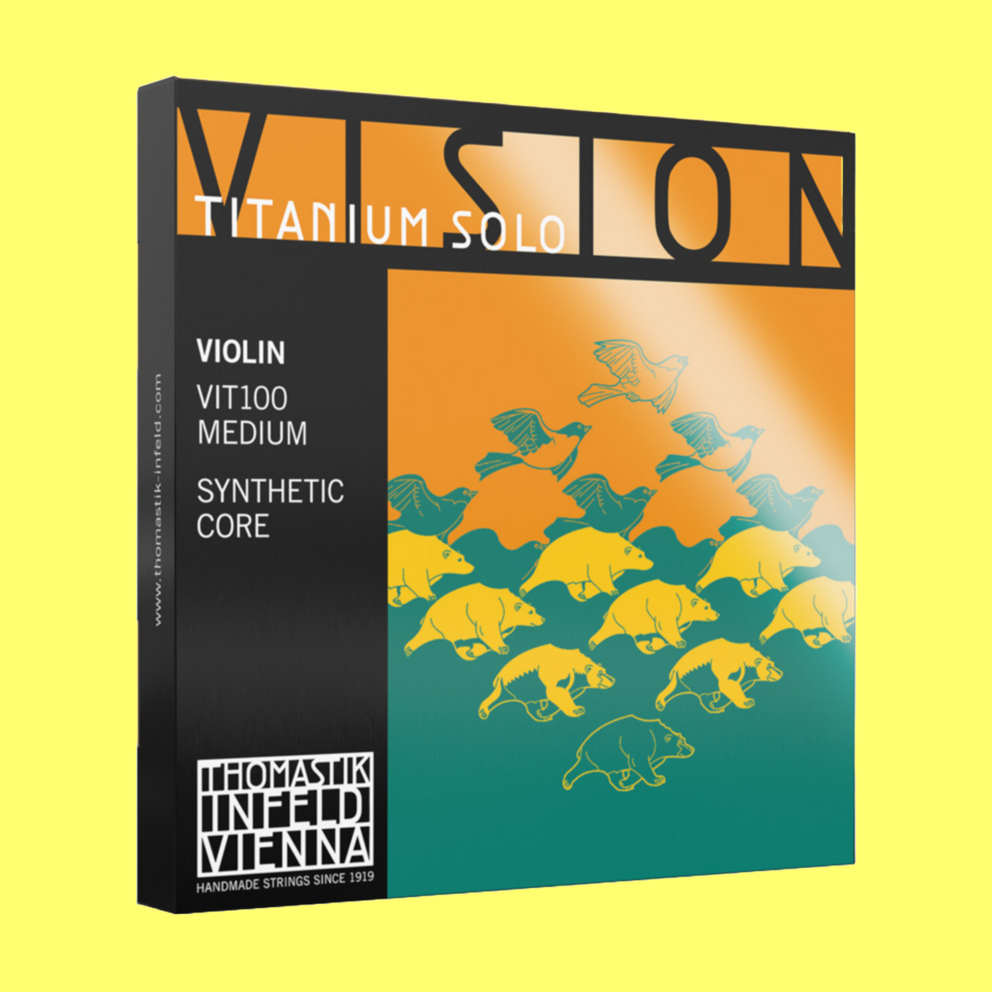 Thomastik VIT100 Vision Titanium Solo Violin 4/4 String Set