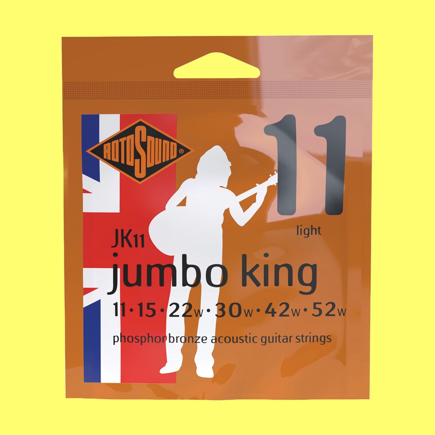 Rotosound JK11 Jumbo King Phosphor Bronze Acoustic Guitar Strings Set  11-52