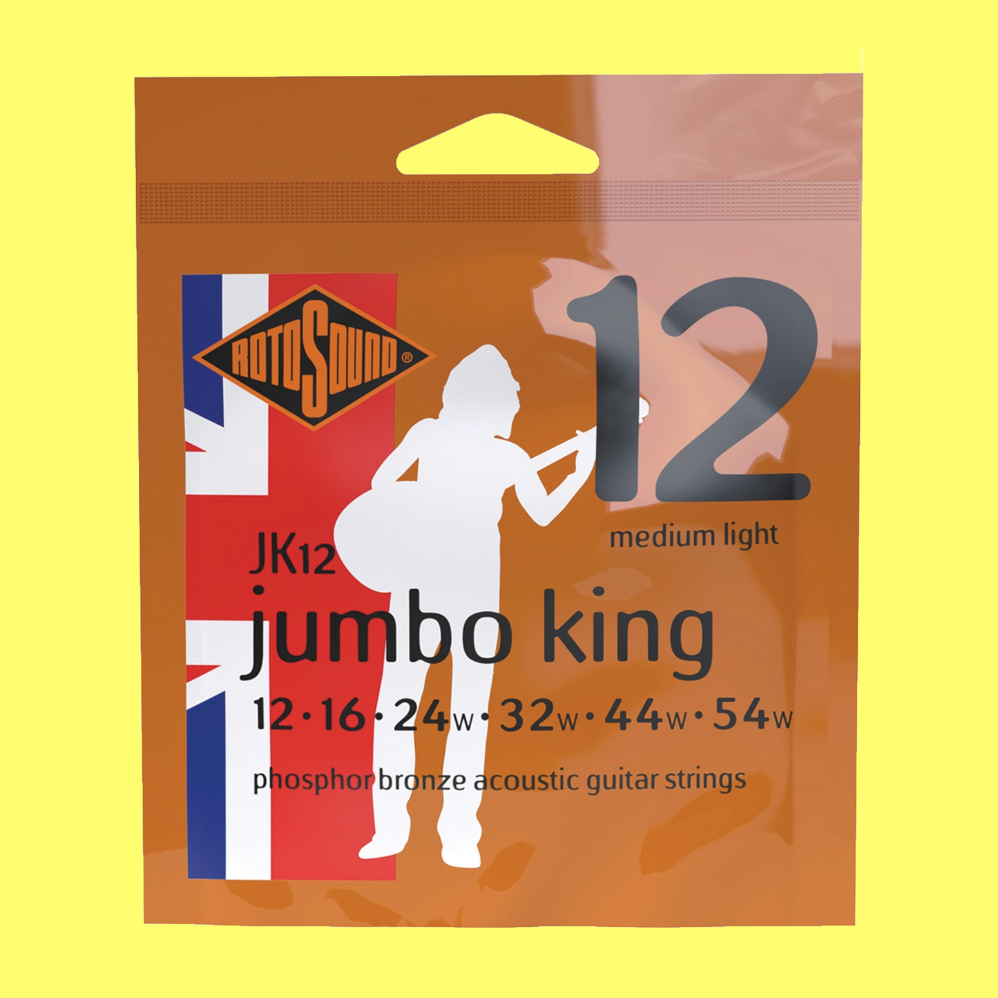 Rotosound JK12 Jumbo King Phosphor Bronze Acoustic Guitar String Set 12-54