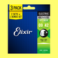 Elixir 16550 Optiweb Electric Guitar Strings 3 Pack - 9-42 Super Light