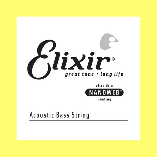 Elixir 15765 Nanoweb Acoustic Bass Guitar Single String Gauge: 0.065