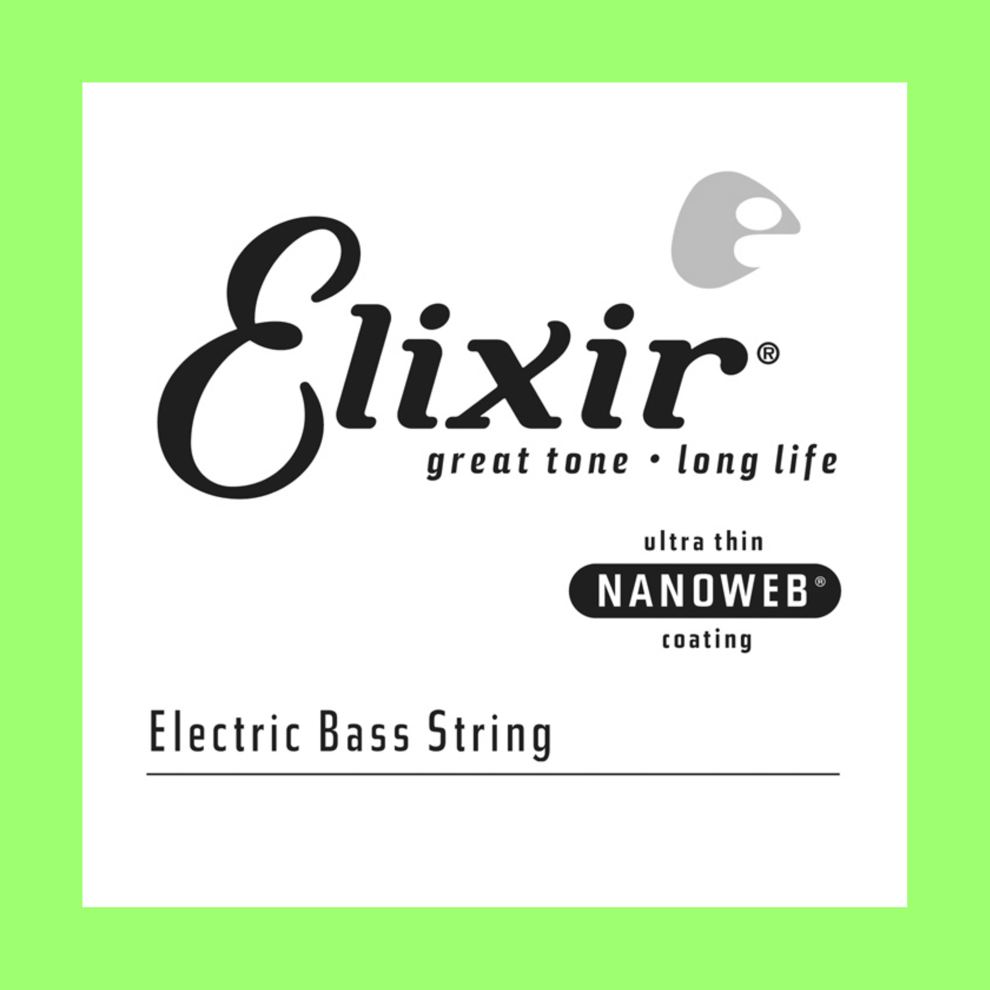 Elixir 15360 Nanoweb Single Electric Bass Guitar String - Gauge: 0.095