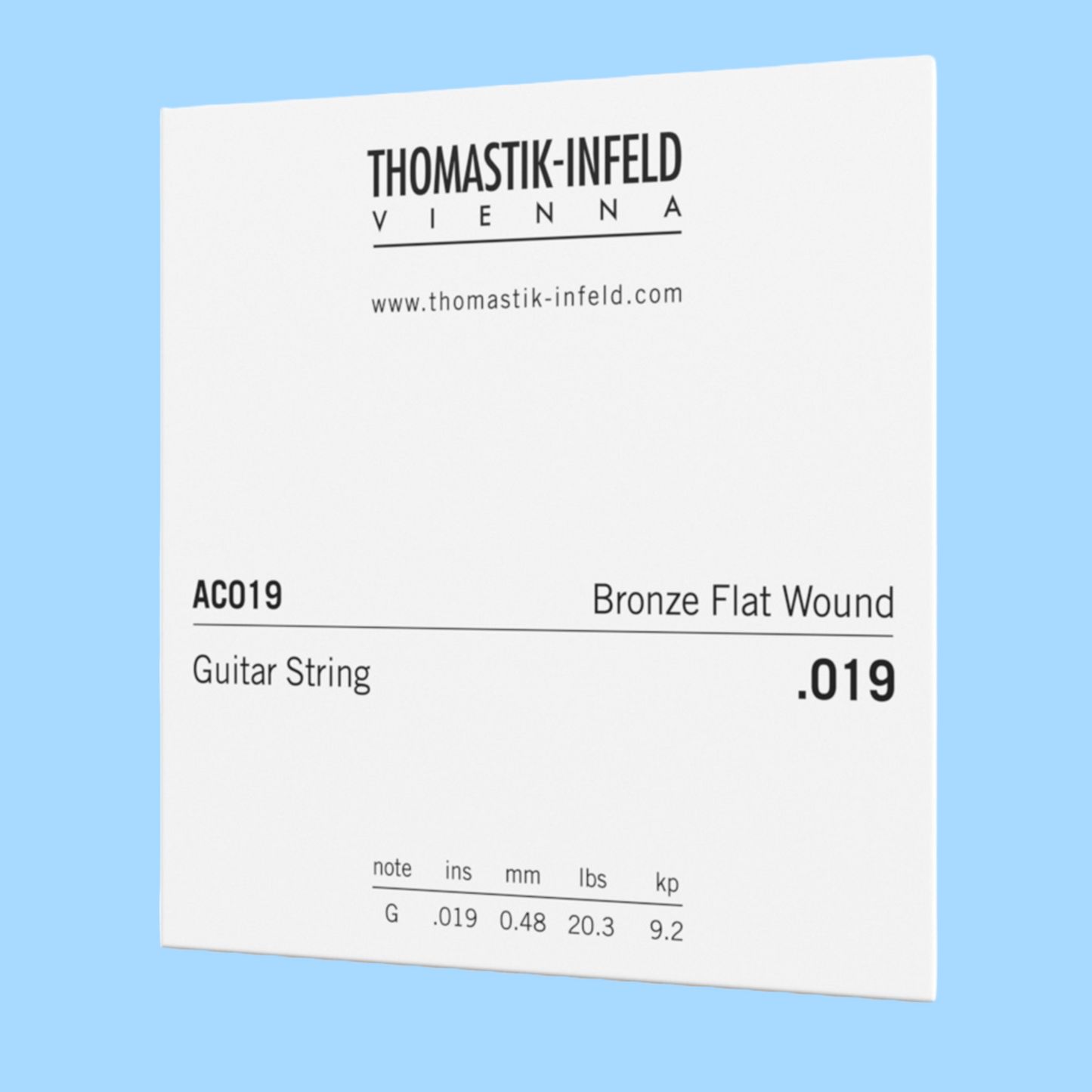 Thomastik Plectrum Acoustic Guitar Single String - Gauge 0.019