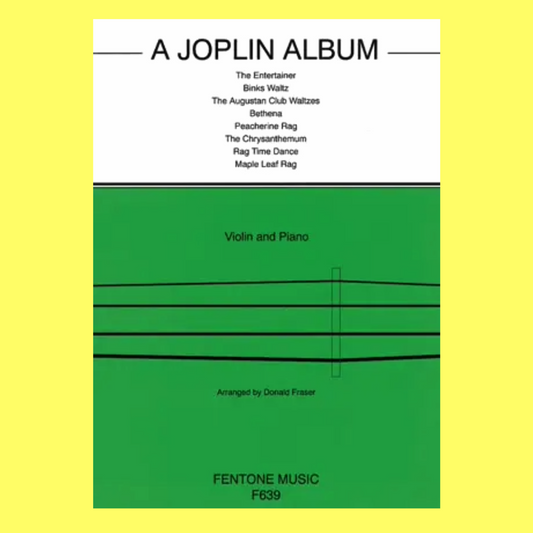 A Joplin Album - Violin with Piano Accompaniment Book