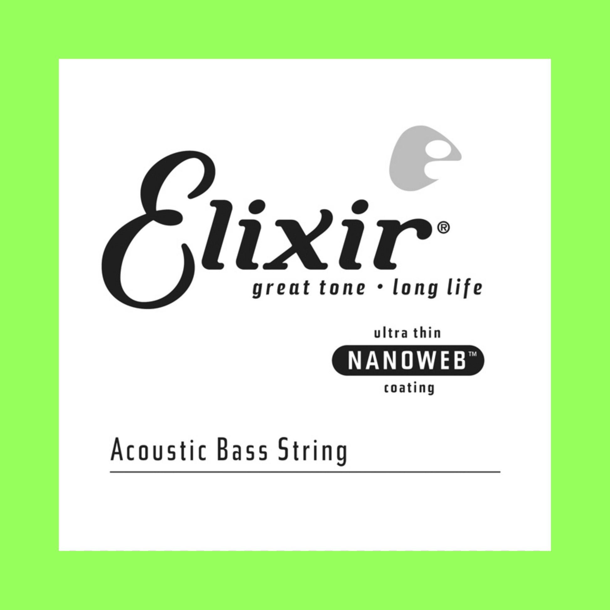 Elixir 15800 Nanoweb Single Acoustic Bass String Gauge - 0.100