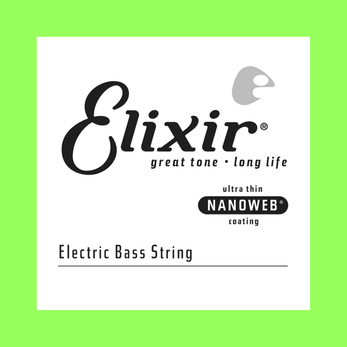 Elixir 15431 Nanoweb Electric Bass Guitar Extra Long Single String Gauge - 0.130