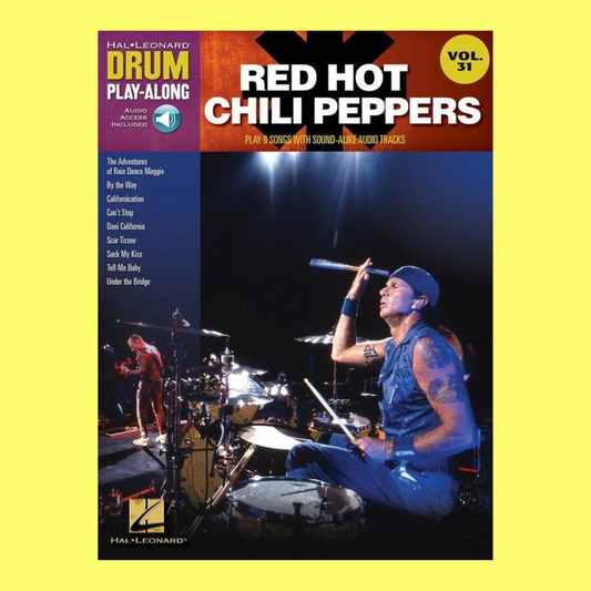 Red Hot Chili Peppers - Drum Play Along Volume 31 Book/Ola