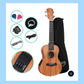 Alpha 26-inch Electric Natural Tenor Ukulele with Tuner & Carry Bag