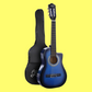 Alpha 34-inch Blue Childrens Nylon Acoustic Guitar Pack