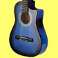 Alpha 34-inch Blue Childrens Nylon Acoustic Guitar Pack