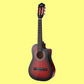 Alpha 34-inch Red Childrens Nylon Acoustic Guitar Pack