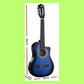 Alpha 34-inch Blue Childrens Nylon Acoustic Guitar with Bag & Picks