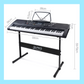 Alpha 61 Key Lighted Keys Electronic Piano Keyboard & Stand