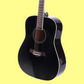 Alpha 41 inch Black Wooden Acoustic Guitar & Accessories Pack