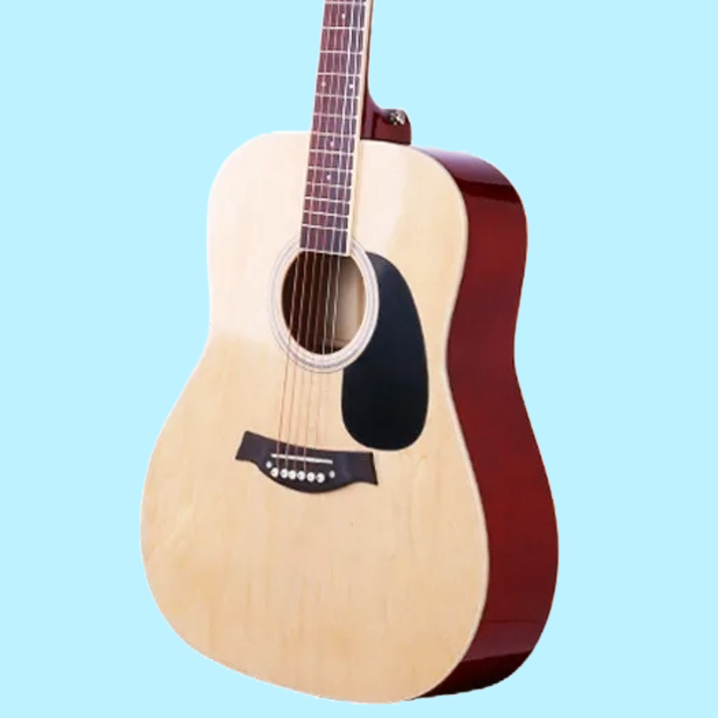 Alpha 41-Inch National Wooden Acoustic Guitar with Carry Bag, Straps & Picks