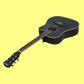 Alpha 41 inch Black Electric Acoustic Guitar with Carry Bag & Accessory Pack