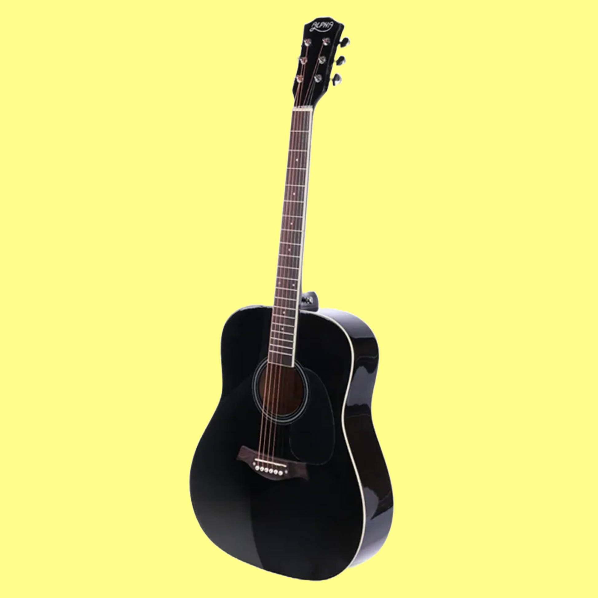 41" Acoustic Black Cutaway Steel-Stringed Guitar with Carry Bag & Accessory Pack