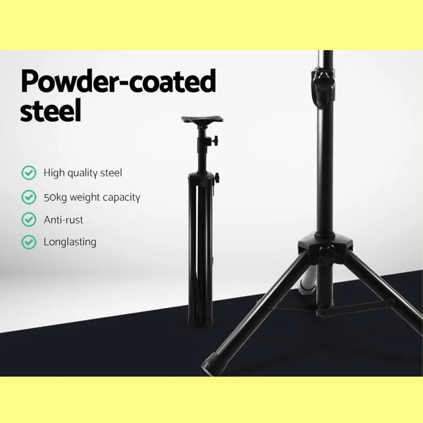 120cm Adjustable Speaker Stands (Set of 2)