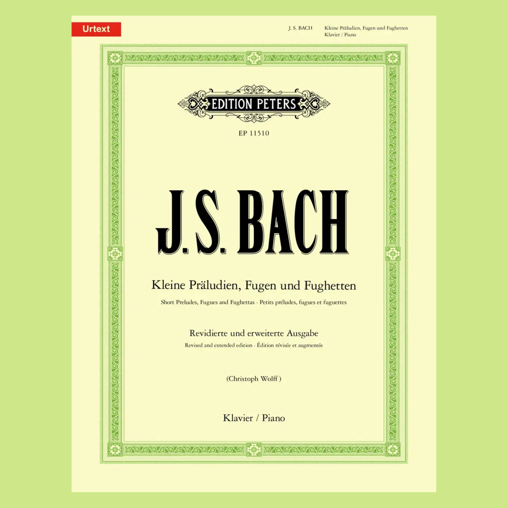 JS Bach - Short Preludes, Fugues And Fughettas For Piano Book (Revised & Extended Edition)