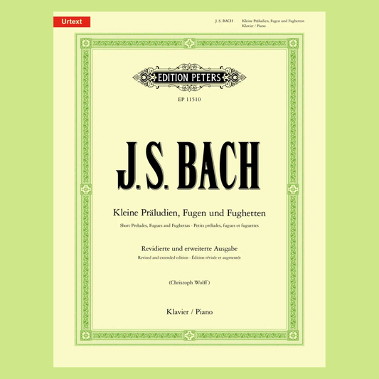 JS Bach - Short Preludes, Fugues And Fughettas For Piano Book (Revised & Extended Edition)