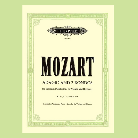 Mozart - Adagio K261 & Rondos K269 K373 Violin with Piano Book