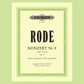 Rode - Concerto No 8 Op 13 E Minor Violin with Piano Accompaniment